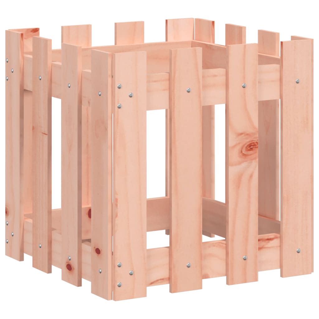 Pflanzkübel Lattenzaun-Design 40x40x40 cm Massivholz Douglasie - Pazzar.ch