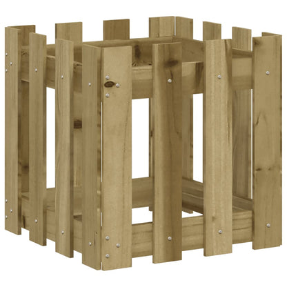 Pflanzkübel Latten-Design 40x40x40 cm Kiefernholz Imprägniert - Pazzar.ch