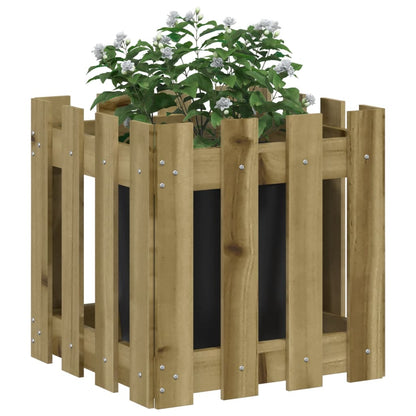 Pflanzkübel Latten-Design 40x40x40 cm Kiefernholz Imprägniert - Pazzar.ch