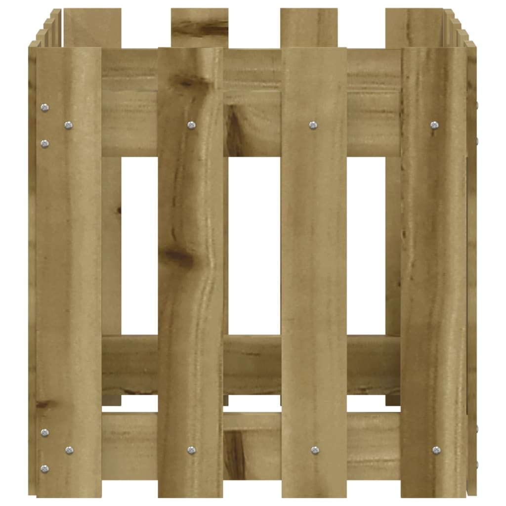 Pflanzkübel Latten-Design 40x40x40 cm Kiefernholz Imprägniert - Pazzar.ch