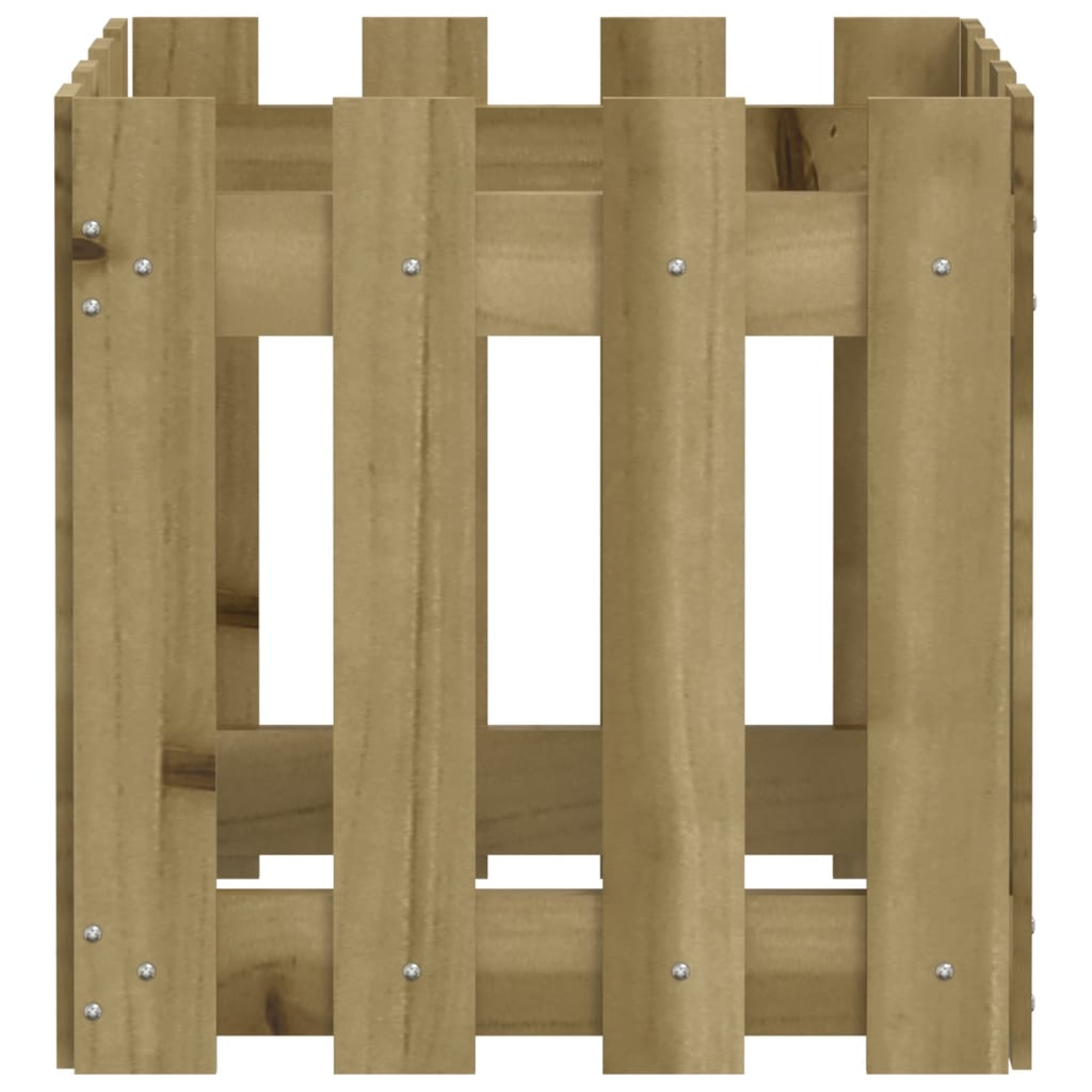 Pflanzkübel Latten-Design 40x40x40 cm Kiefernholz Imprägniert - Pazzar.ch