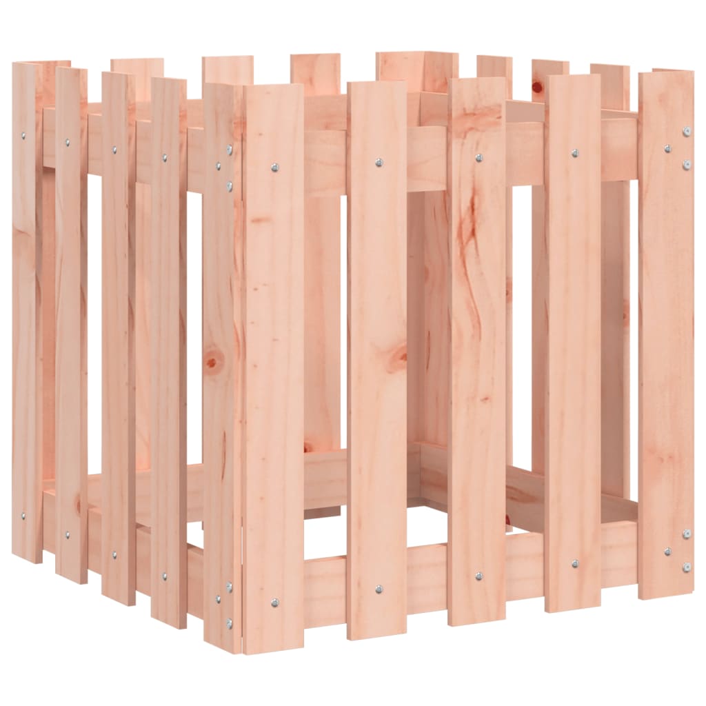 Pflanzkübel Lattenzaun-Design 50x50x50 cm Massivholz Douglasie - Pazzar.ch