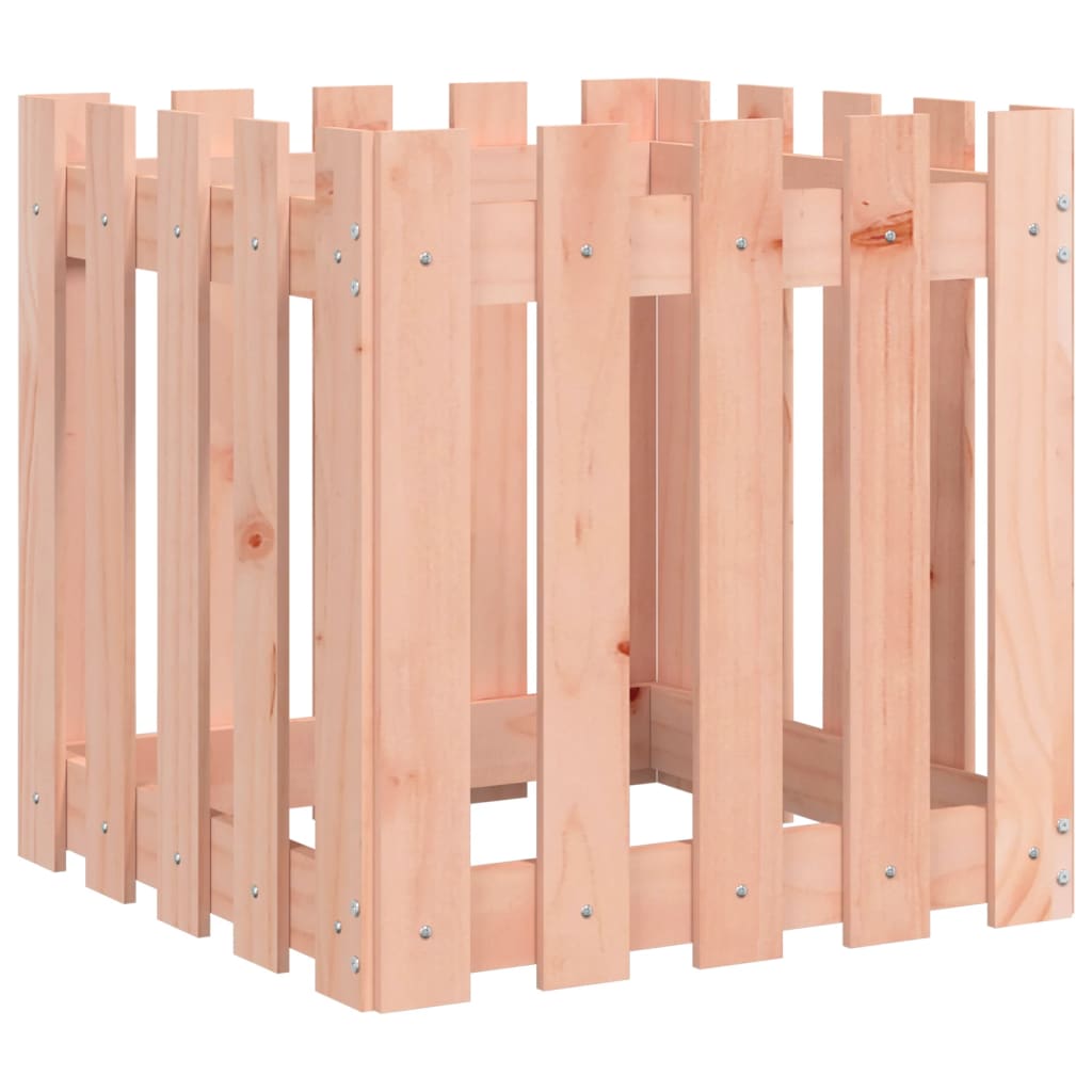 Pflanzkübel Lattenzaun-Design 50x50x50 cm Massivholz Douglasie - Pazzar.ch