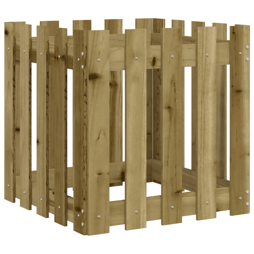 Pflanzkübel Latten-Design 50x50x50 cm Kiefernholz Imprägniert - Pazzar.ch