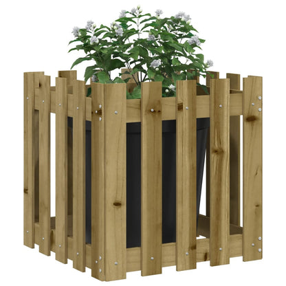 Pflanzkübel Latten-Design 50x50x50 cm Kiefernholz Imprägniert - Pazzar.ch