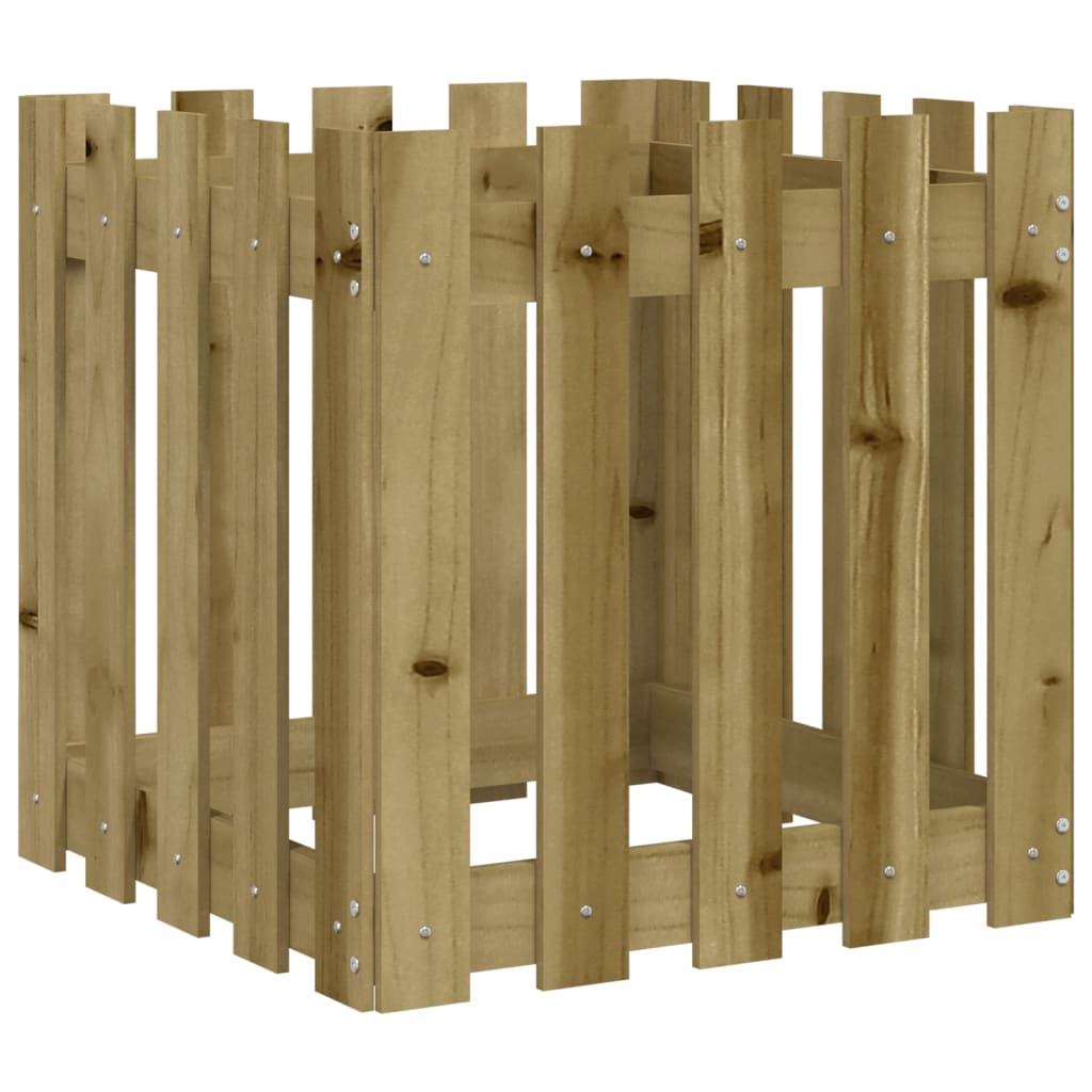 Pflanzkübel Latten-Design 50x50x50 cm Kiefernholz Imprägniert - Pazzar.ch