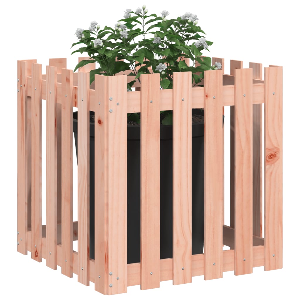 Pflanzkübel Lattenzaun-Design 60x60x60 cm Massivholz Douglasie - Pazzar.ch