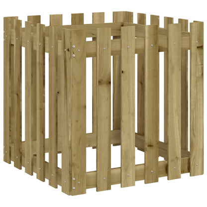 Pflanzkübel Latten-Design 60x60x60 cm Kiefernholz Imprägniert - Pazzar.ch