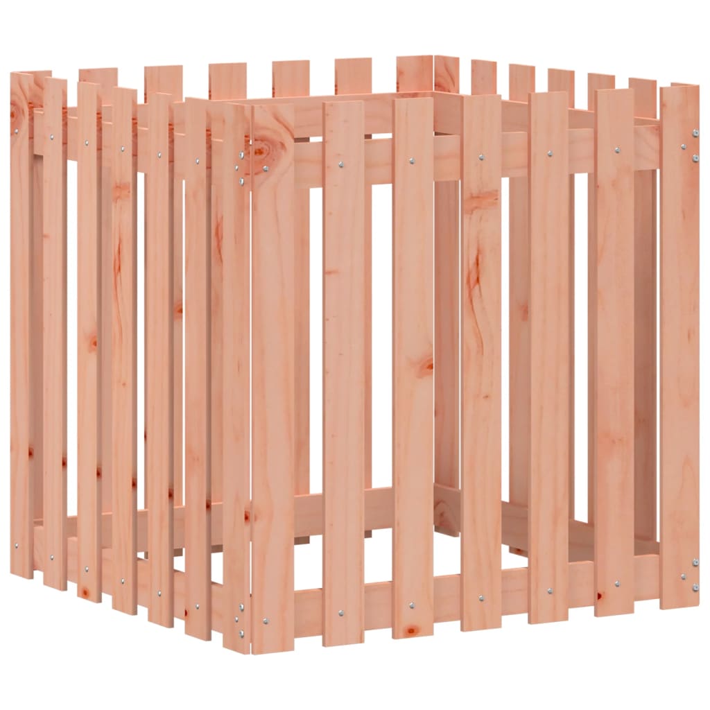 Pflanzkübel Lattenzaun-Design 70x70x70 cm Massivholz Douglasie - Pazzar.ch