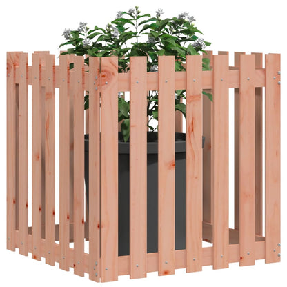 Pflanzkübel Lattenzaun-Design 70x70x70 cm Massivholz Douglasie - Pazzar.ch