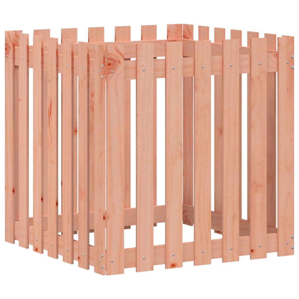 Pflanzkübel Lattenzaun-Design 70x70x70 cm Massivholz Douglasie - Pazzar.ch