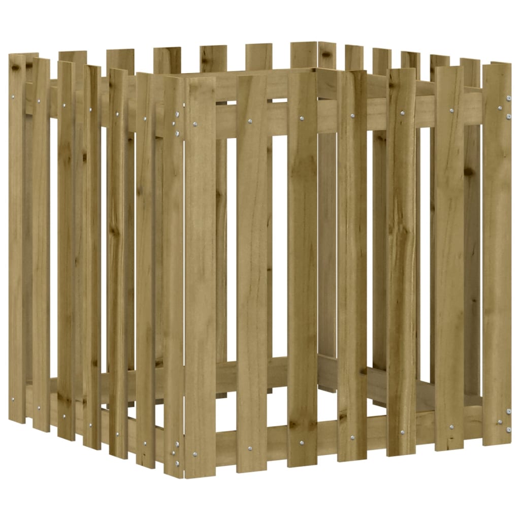 Pflanzkübel Latten-Design 70x70x70 cm Kiefernholz Imprägniert - Pazzar.ch
