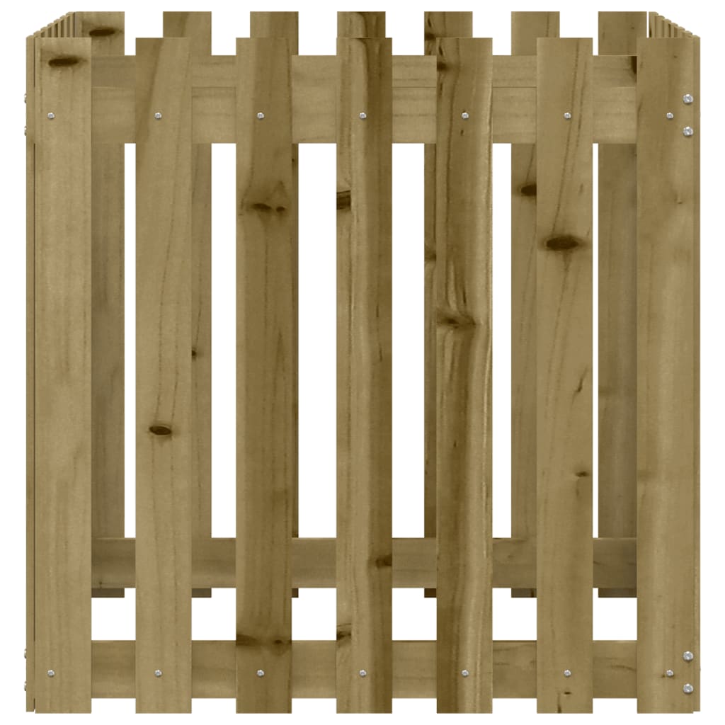 Pflanzkübel Latten-Design 70x70x70 cm Kiefernholz Imprägniert - Pazzar.ch