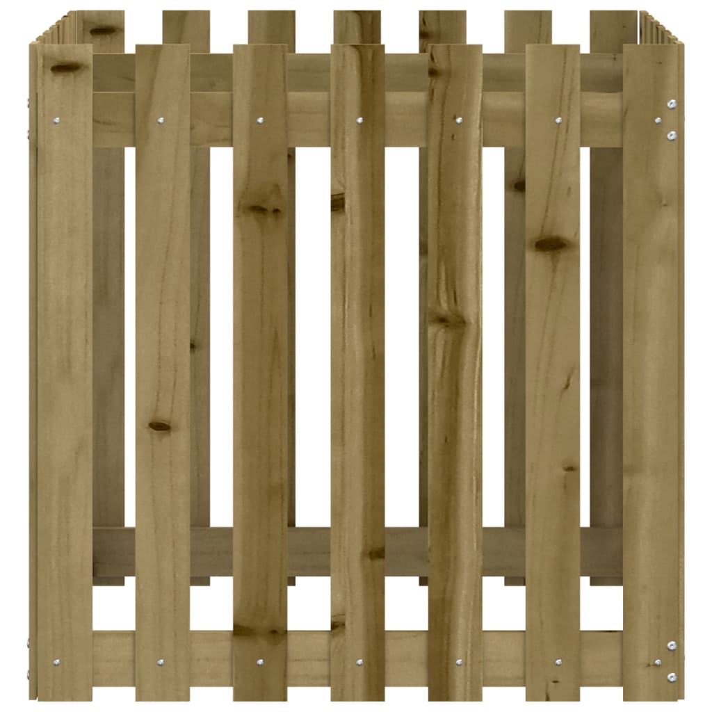 Pflanzkübel Latten-Design 70x70x70 cm Kiefernholz Imprägniert - Pazzar.ch