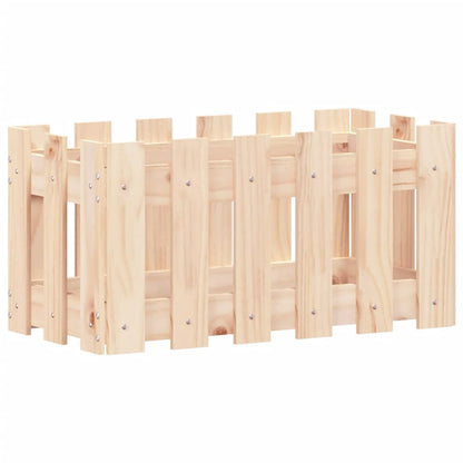 Pflanzkübel Lattenzaun-Design 60x30x30 cm Massivholz Kiefer - Pazzar.ch