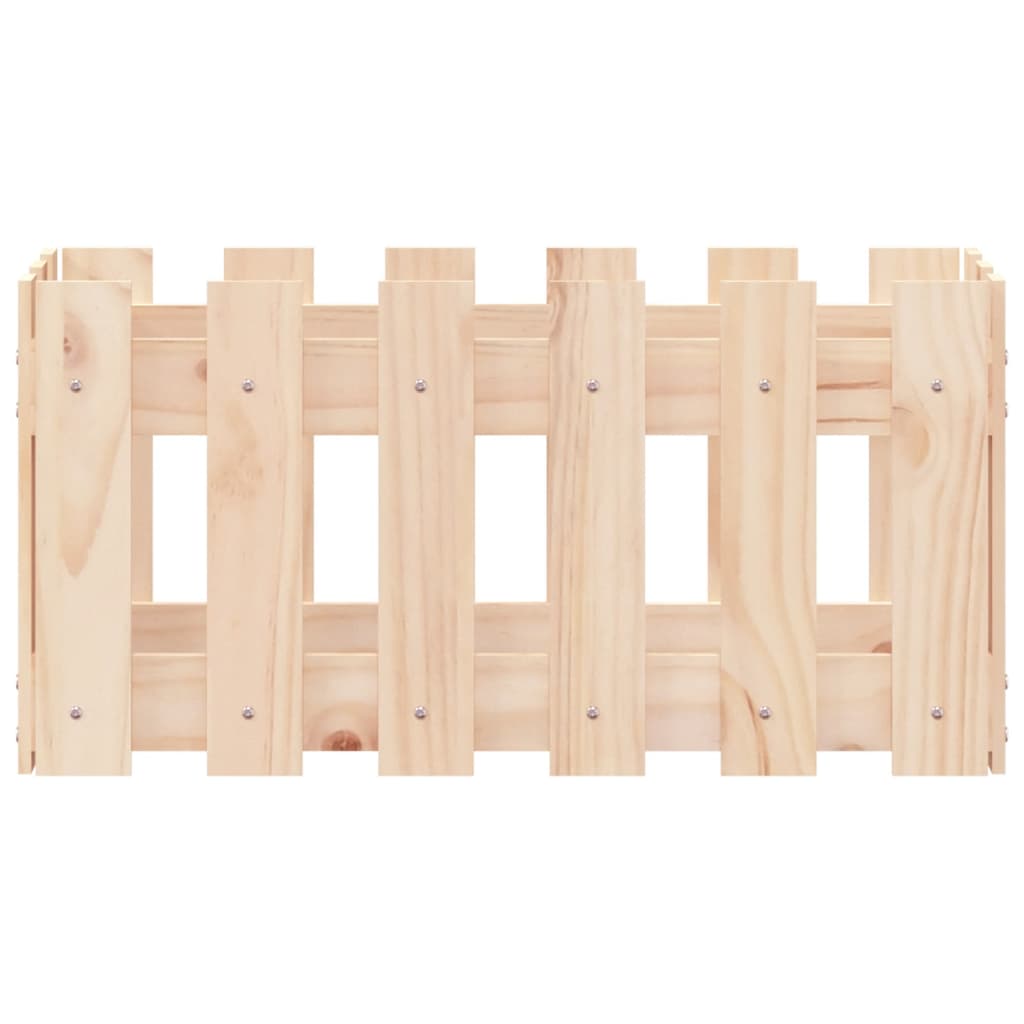 Pflanzkübel Lattenzaun-Design 60x30x30 cm Massivholz Kiefer - Pazzar.ch