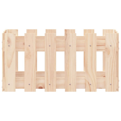 Pflanzkübel Lattenzaun-Design 60x30x30 cm Massivholz Kiefer - Pazzar.ch