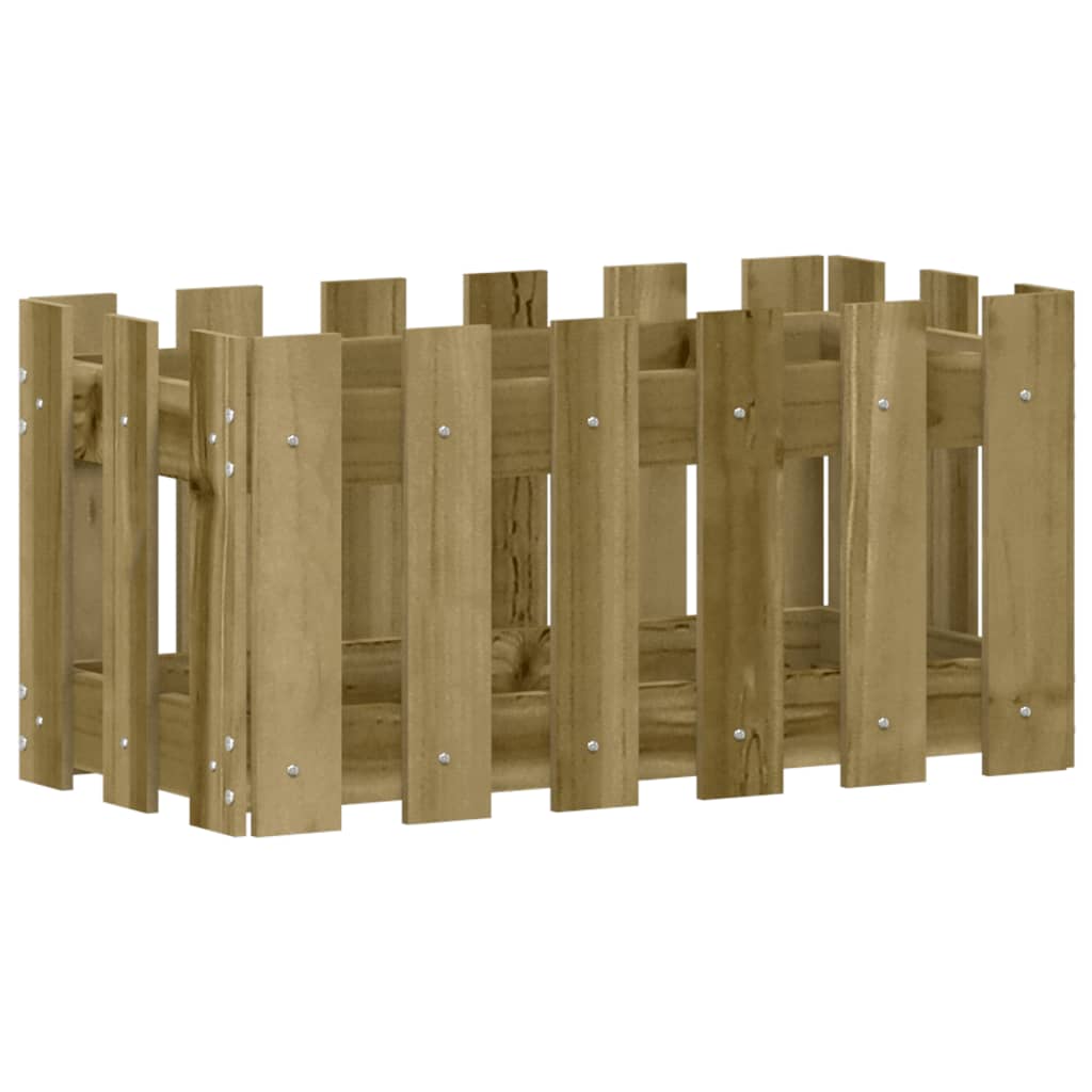 Pflanzkübel Latten-Design 60x30x30 cm Kiefernholz Imprägniert - Pazzar.ch