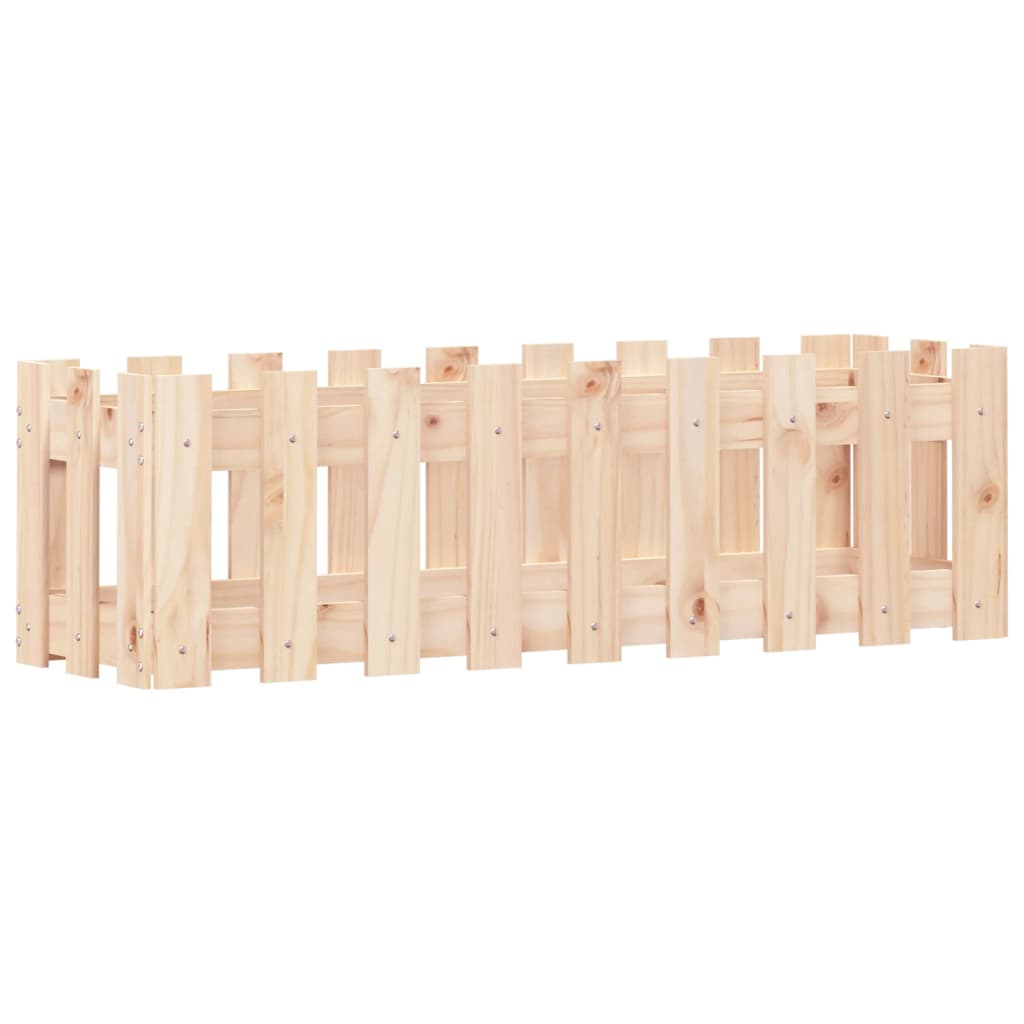 Hochbeet Lattenzaun-Design 100x30x30 cm Massivholz Kiefer - Pazzar.ch