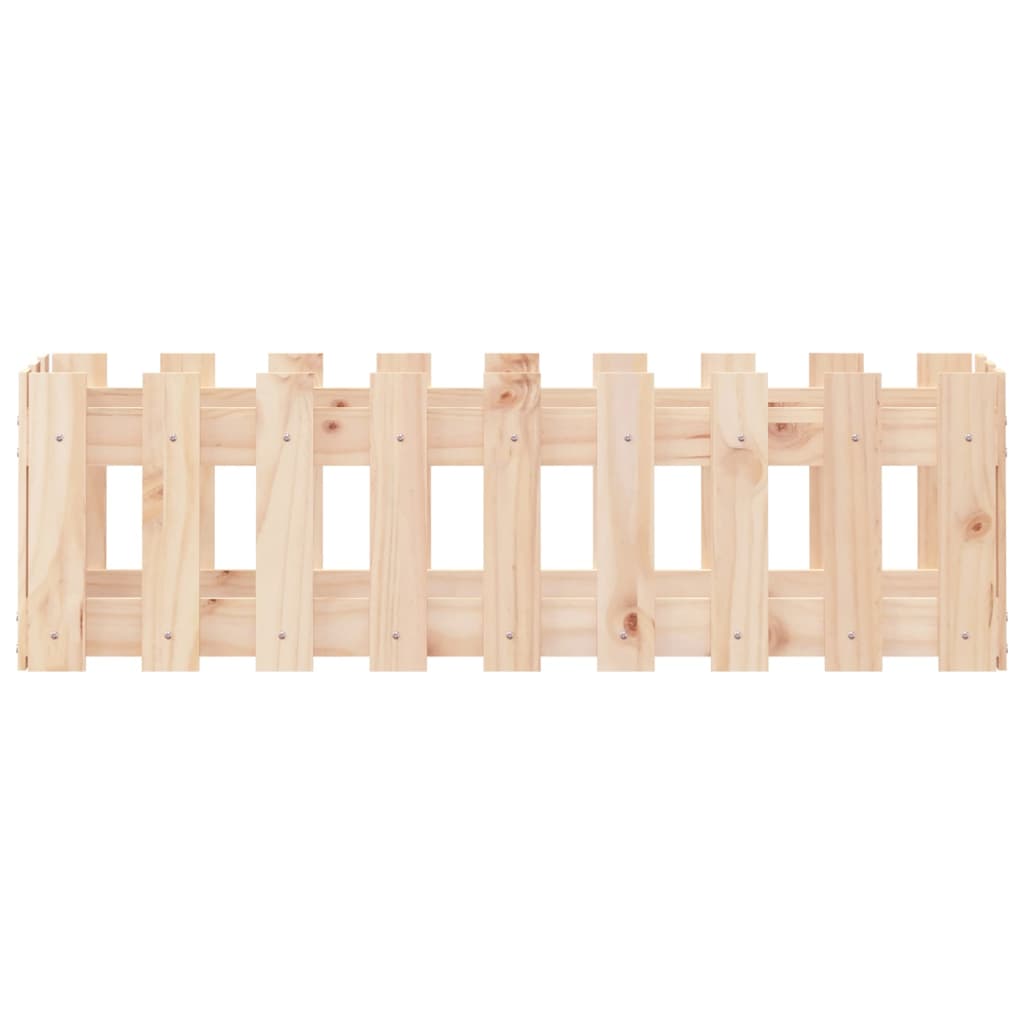 Hochbeet Lattenzaun-Design 100x30x30 cm Massivholz Kiefer - Pazzar.ch