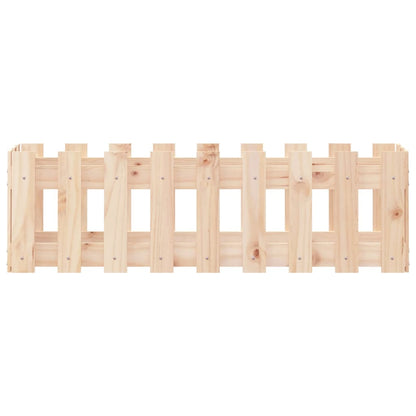 Hochbeet Lattenzaun-Design 100x30x30 cm Massivholz Kiefer - Pazzar.ch
