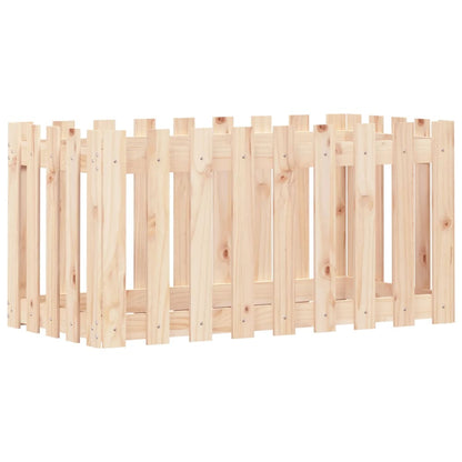Hochbeet Lattenzaun-Design 100x50x50 cm Massivholz Kiefer - Pazzar.ch