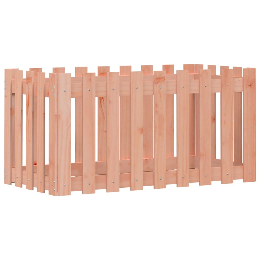 Hochbeet Lattenzaun-Design 100x50x50 cm Massivholz Douglasie - Pazzar.ch