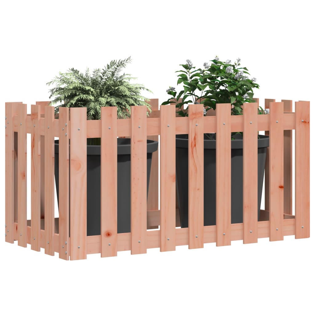 Hochbeet Lattenzaun-Design 100x50x50 cm Massivholz Douglasie - Pazzar.ch