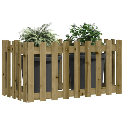 Hochbeet Lattenzaun-Design 100x50x50 cm Kiefernholz Imprägniert - Pazzar.ch