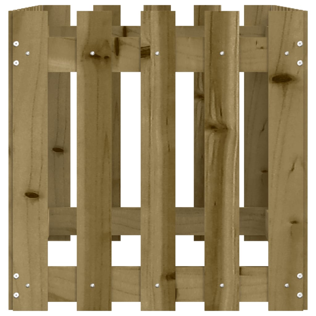 Hochbeet Lattenzaun-Design 100x50x50 cm Kiefernholz Imprägniert - Pazzar.ch