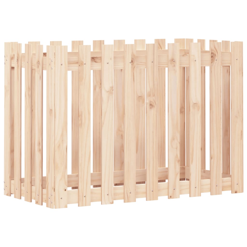 Hochbeet Lattenzaun-Design 100x50x70 cm Massivholz Kiefer - Pazzar.ch
