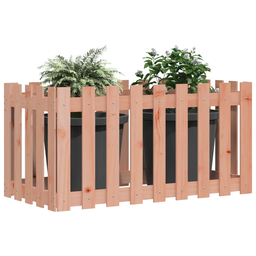 Hochbeet Lattenzaun-Design 100x50x70 cm Massivholz Douglasie - Pazzar.ch