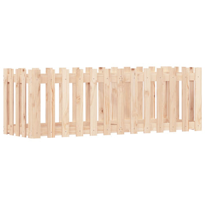Hochbeet Lattenzaun-Design 150x50x50 cm Massivholz Kiefer - Pazzar.ch