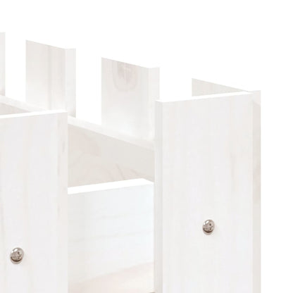Hochbeet Lattenzaun-Design Weiß 150x50x50 cm Massivholz Kiefer - Pazzar.ch