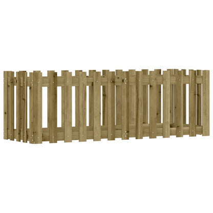 Hochbeet Lattenzaun-Design 150x50x50 cm Kiefernholz Imprägniert - Pazzar.ch