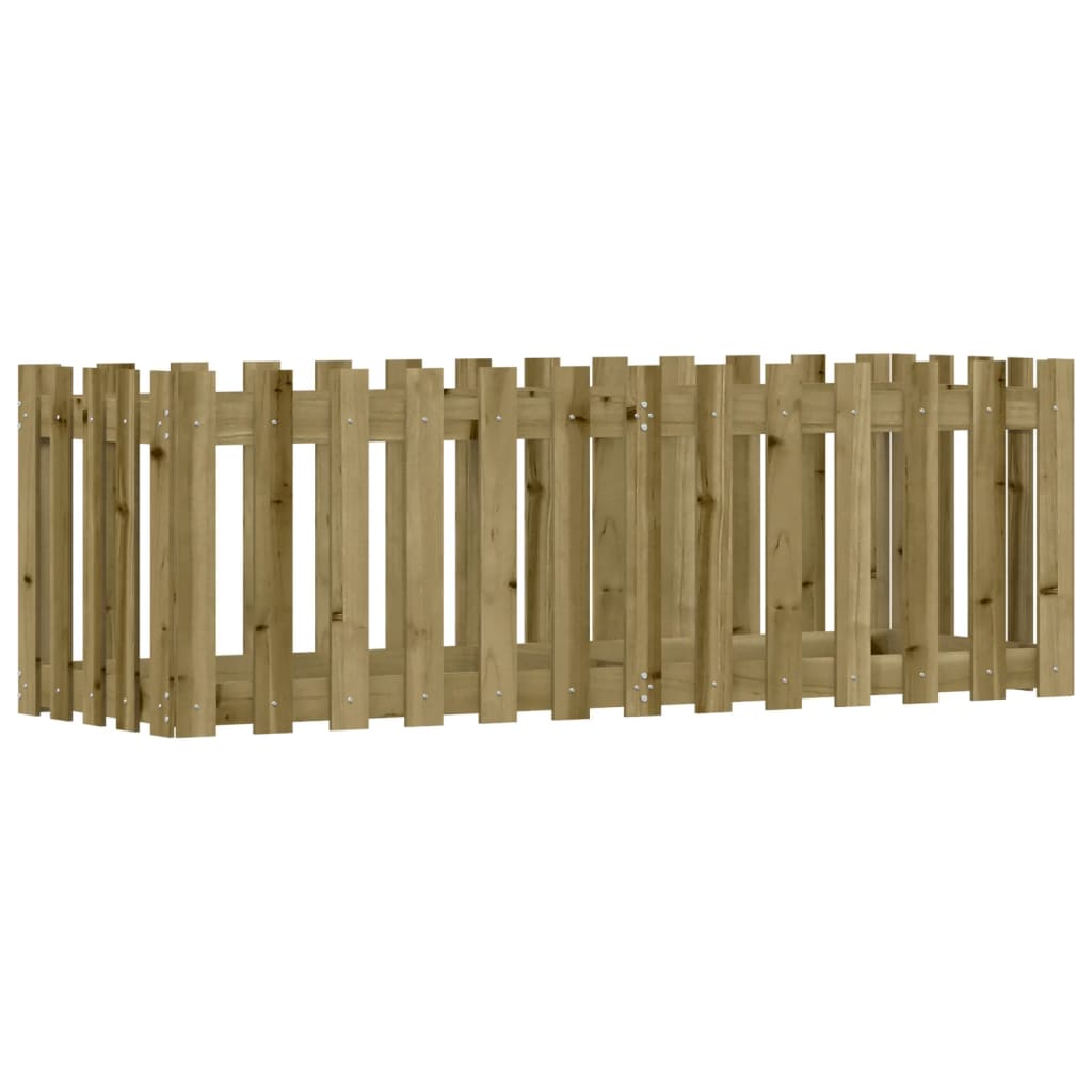 Hochbeet Lattenzaun-Design 150x50x50 cm Kiefernholz Imprägniert - Pazzar.ch