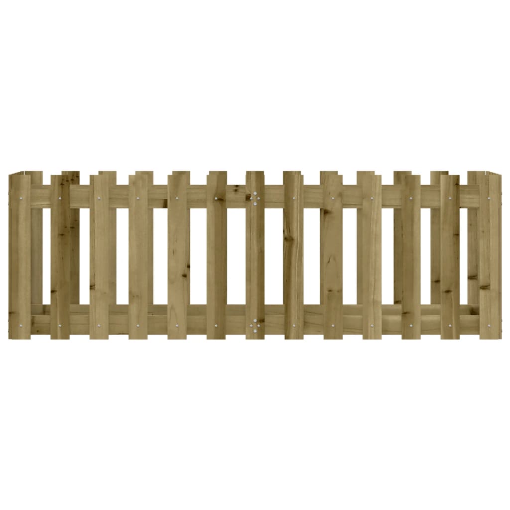 Hochbeet Lattenzaun-Design 150x50x50 cm Kiefernholz Imprägniert - Pazzar.ch