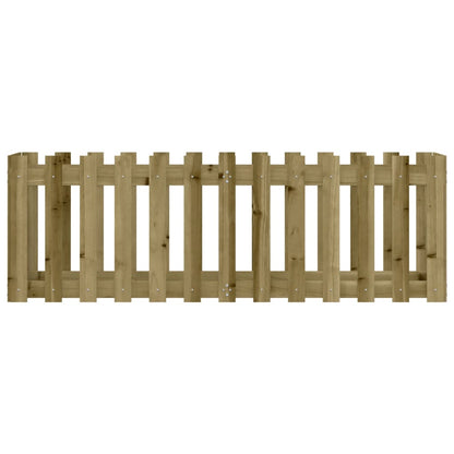 Hochbeet Lattenzaun-Design 150x50x50 cm Kiefernholz Imprägniert - Pazzar.ch