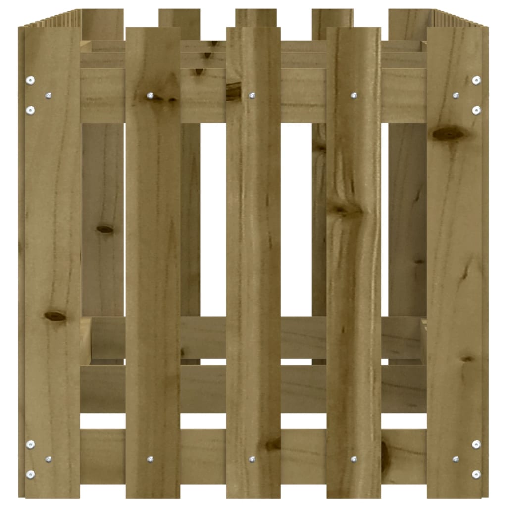 Hochbeet Lattenzaun-Design 150x50x50 cm Kiefernholz Imprägniert - Pazzar.ch