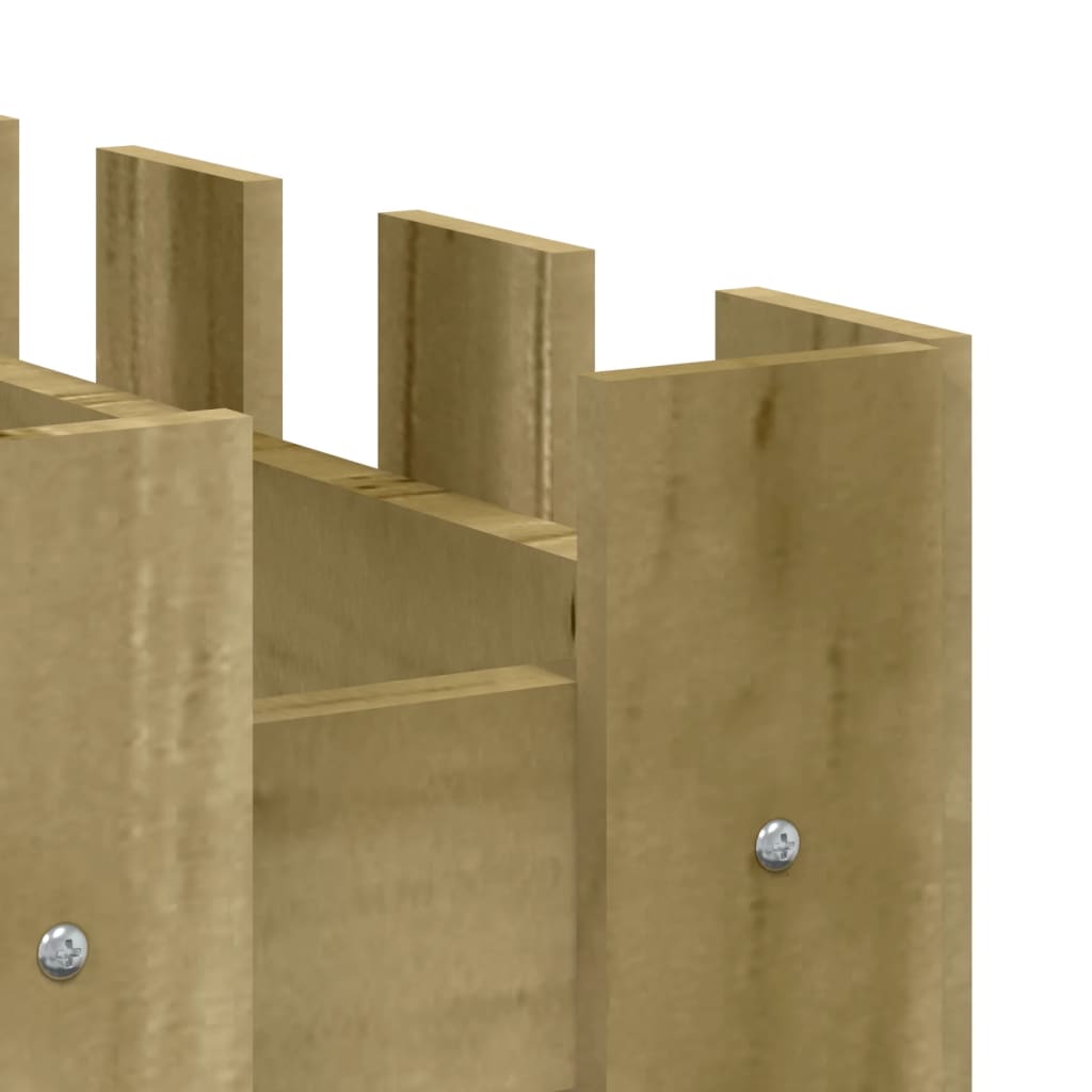 Hochbeet Lattenzaun-Design 150x50x50 cm Kiefernholz Imprägniert - Pazzar.ch