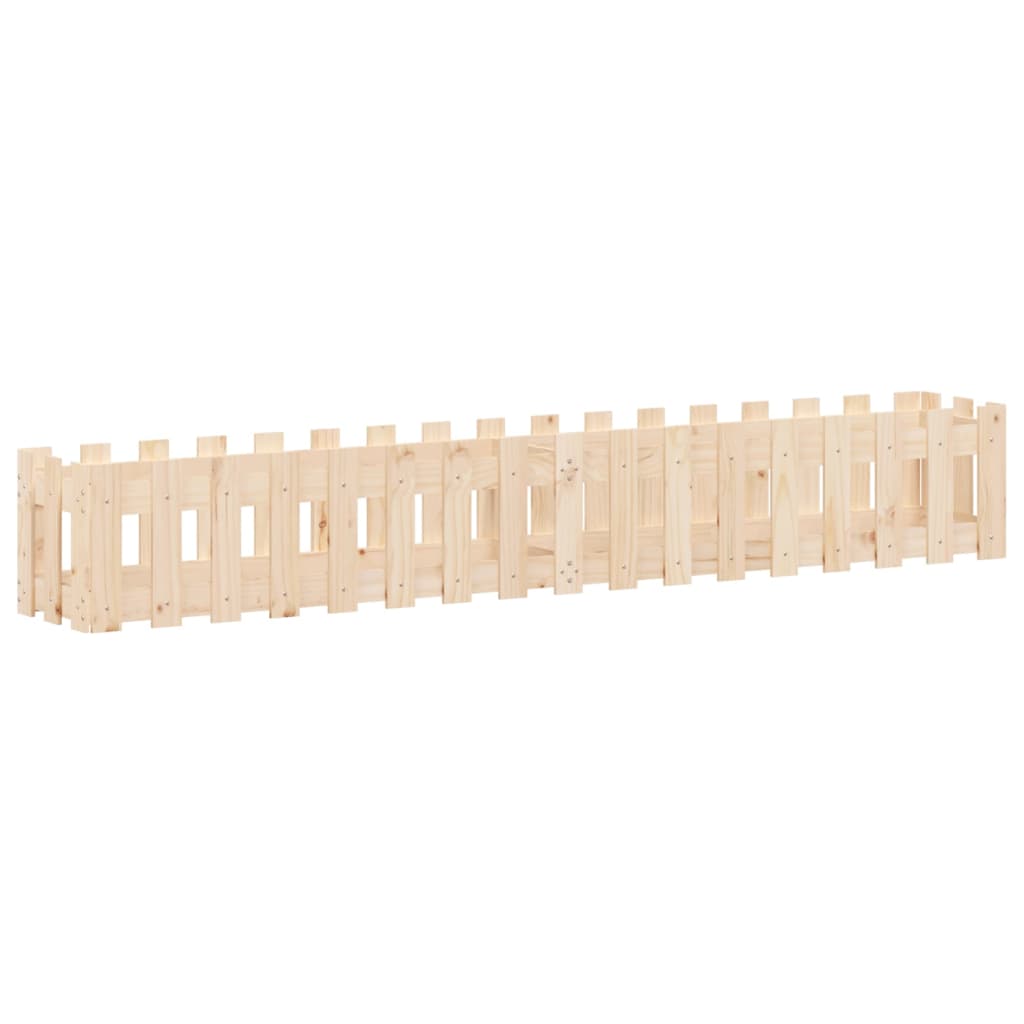 Hochbeet Lattenzaun-Design 200x30x30 cm Massivholz Kiefer - Pazzar.ch