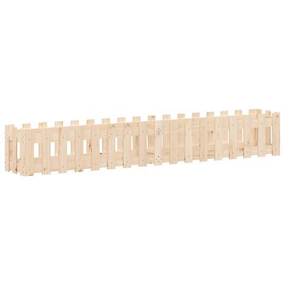Hochbeet Lattenzaun-Design 200x30x30 cm Massivholz Kiefer - Pazzar.ch