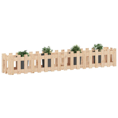 Hochbeet Lattenzaun-Design 200x30x30 cm Massivholz Kiefer - Pazzar.ch