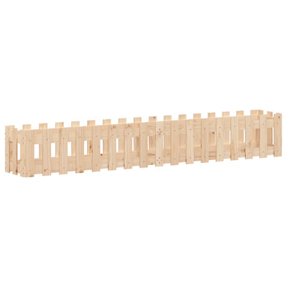 Hochbeet Lattenzaun-Design 200x30x30 cm Massivholz Kiefer - Pazzar.ch