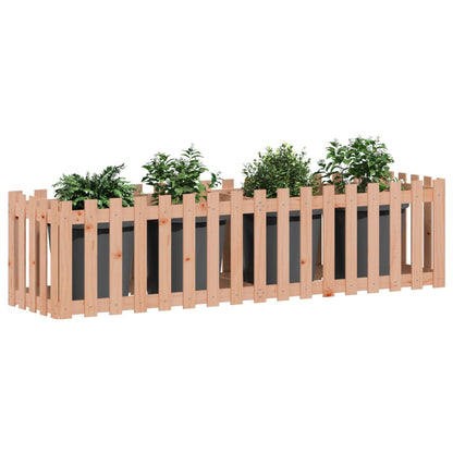 Hochbeet Lattenzaun-Design 200x50x50 cm Massivholz Douglasie - Pazzar.ch