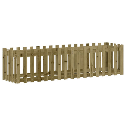 Hochbeet Lattenzaun-Design 200x50x50 cm Kiefernholz Imprägniert - Pazzar.ch