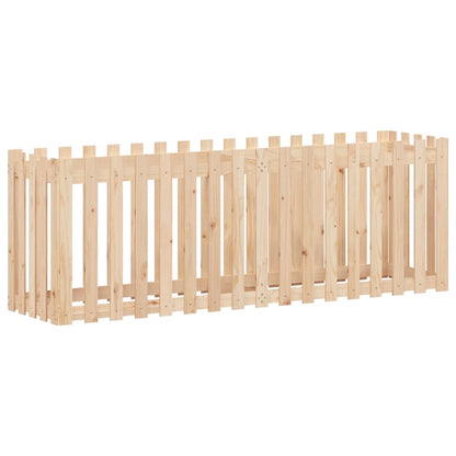 Hochbeet Lattenzaun-Design 200x50x70 cm Massivholz Kiefer - Pazzar.ch