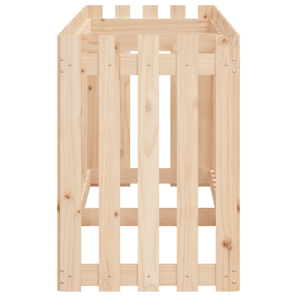 Hochbeet Lattenzaun-Design 200x50x70 cm Massivholz Kiefer - Pazzar.ch