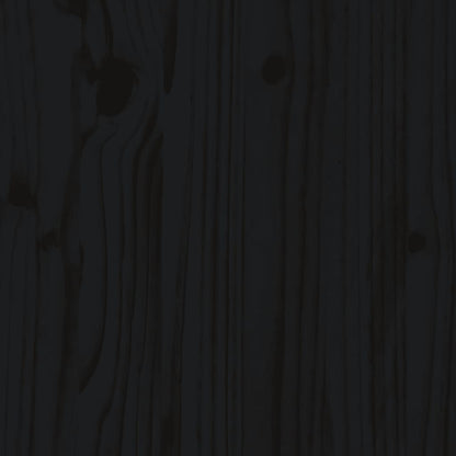 Hochbeet Latten-Design Schwarz 200x50x70 cm Massivholz Kiefer - Pazzar.ch