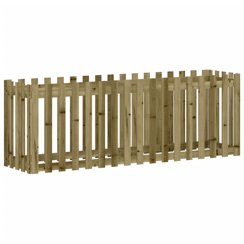 Hochbeet Lattenzaun-Design 200x50x70 cm Kiefernholz Imprägniert - Pazzar.ch